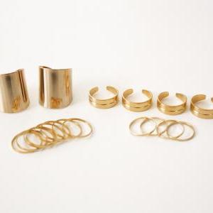 Galisfly Gold Stack Ring Box