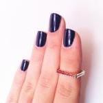 Square Above The Knuckle Rings - Set Of 2 Gold And..