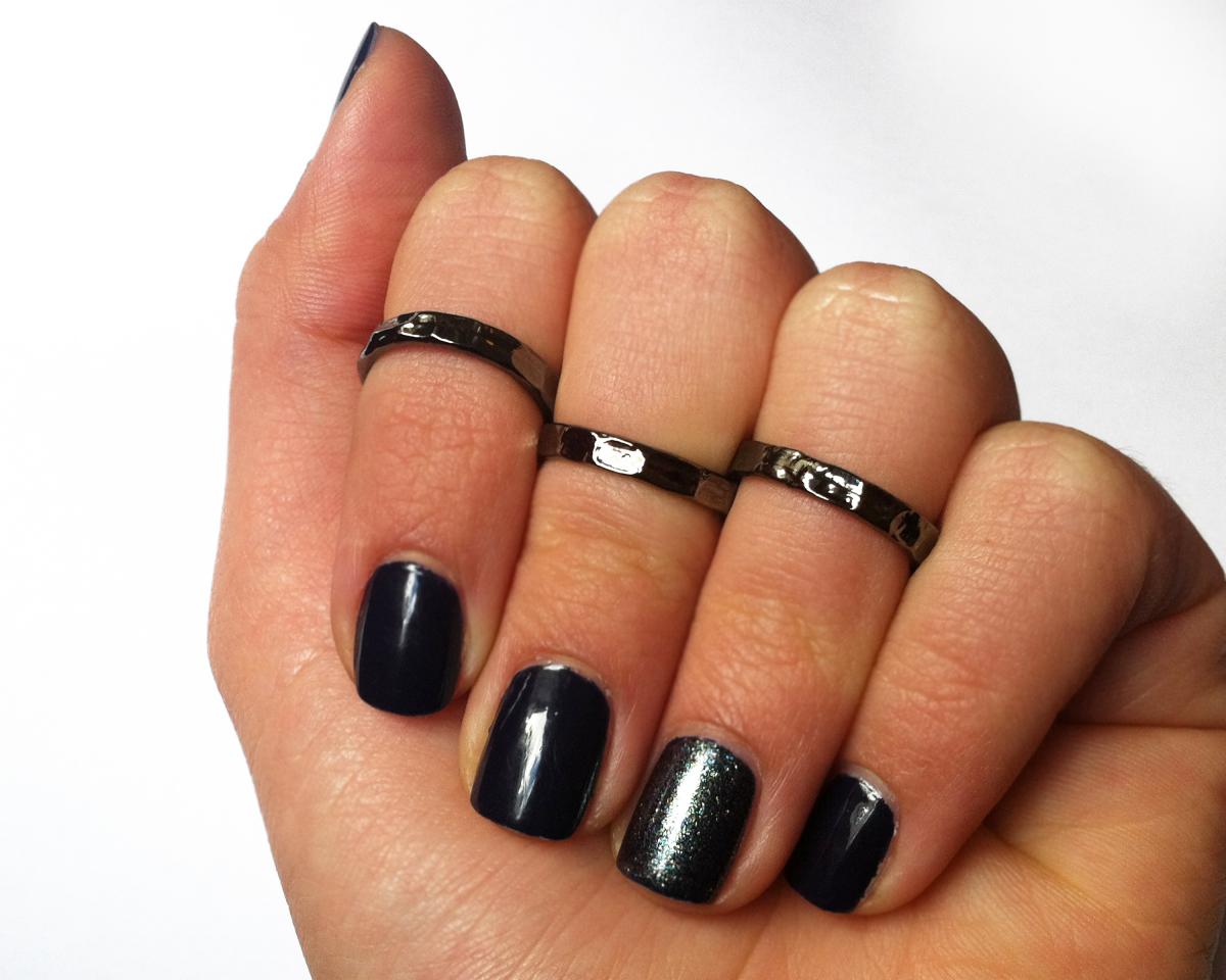Black Knuckle Rings - Black Pinky Rings